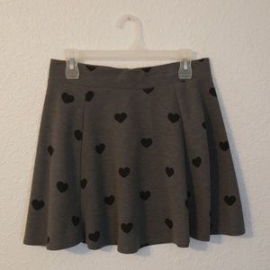 H&M circle skirt with hearts